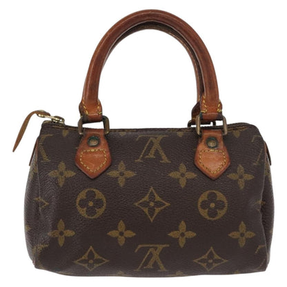 Louis Vuitton Speedy Mini HL Handbag Monogram Canvas, BROWN, CANVAS, Handbag