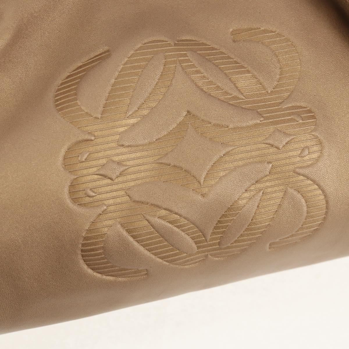 Loewe Anagram Logo Nappa Aire Hand Bag Leather, GOLD, LEATHER, Handbag