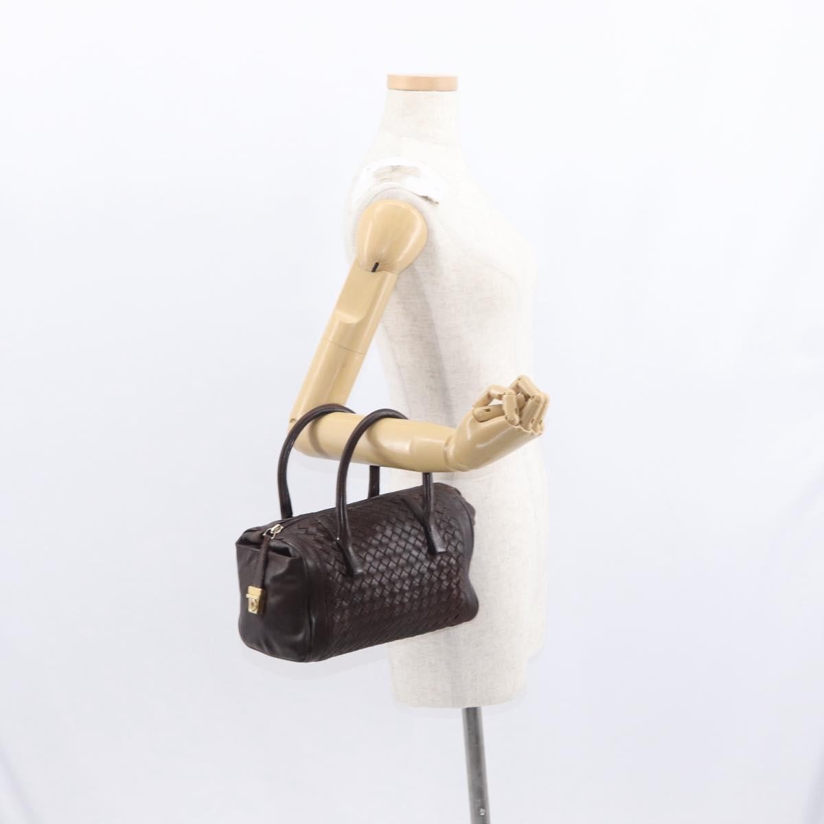 Bottega Veneta Intrecciato Handbag Leather, BROWN, LEATHER, Handbag
