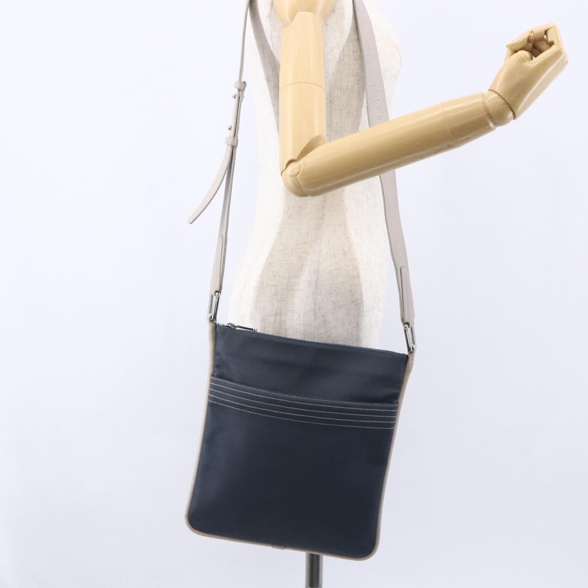 Loewe Anagram Shoulder Bag Canvas, NAVY, PVC, Shoulder bag