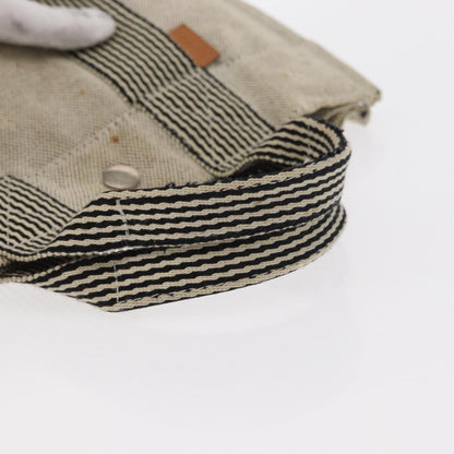 Hermes Fourre Tout Tote Canvas, GRAY, CANVAS, Tote bag