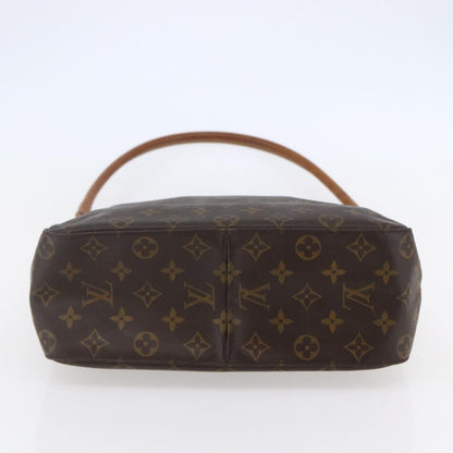 Louis Vuitton Looping Handbag Monogram Canvas, BROWN, CANVAS, Handbag