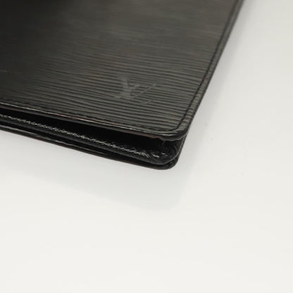 Louis Vuitton Porte Cartes Wallet Epi Leather, BLACK, LEATHER, Wallets