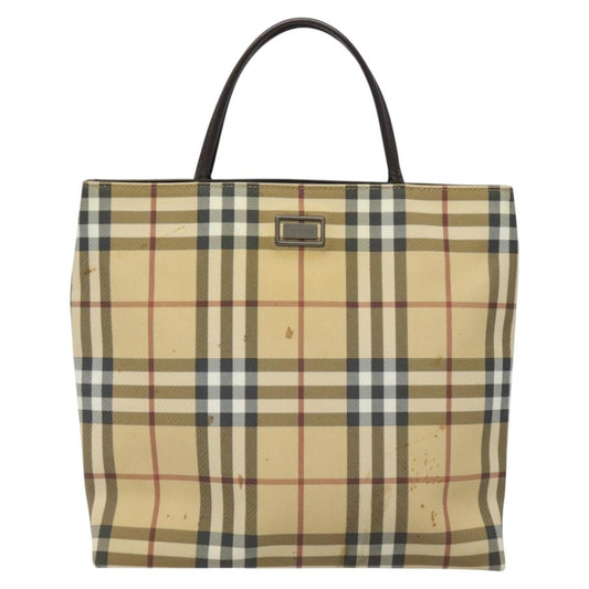 Burberry Nova Check Tote canvas check pattern, BEIGE, CANVAS, Tote bag