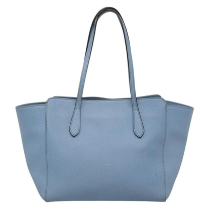 Gucci Swing Tote Leather, BLUE, LEATHER, Tote bag