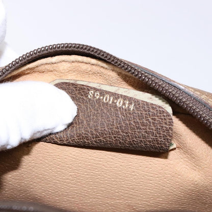 Gucci Sherry line pouch Canvas, BEIGE, PVC, Clutche & pouche