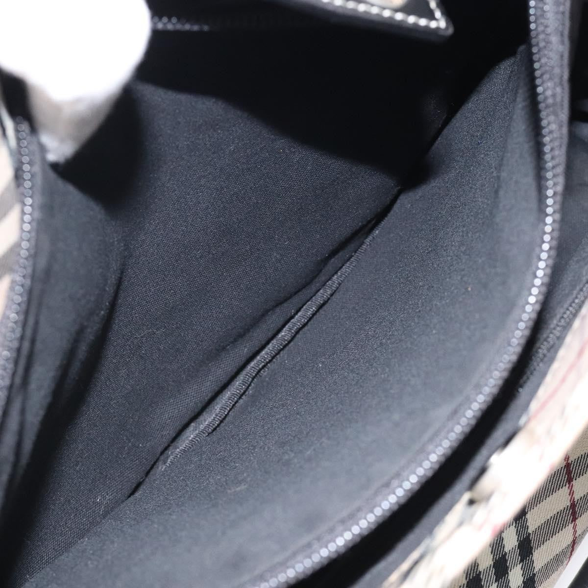 Burberry Nova Check Handbag Nylon, BEIGE, NYLON, Handbag