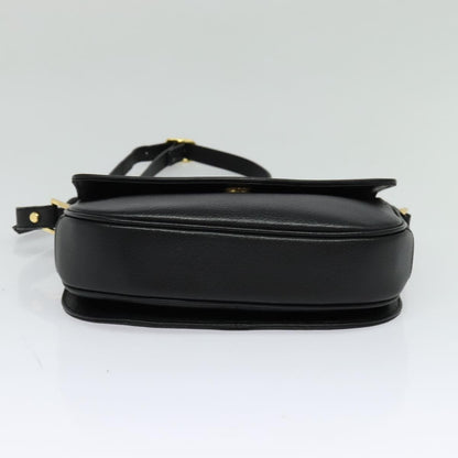 Burberry Flap Shoulder Bag Leather, BLACK, LEATHER, Shoulder bag