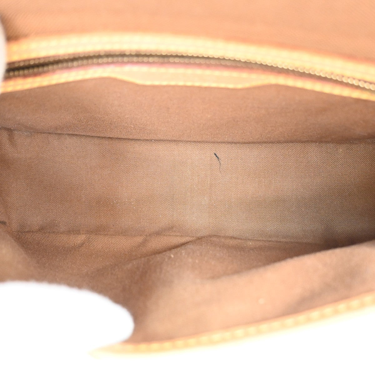Louis Vuitton Sologne Handbag Monogram Canvas, Brown, Leather, Shoulder Bag