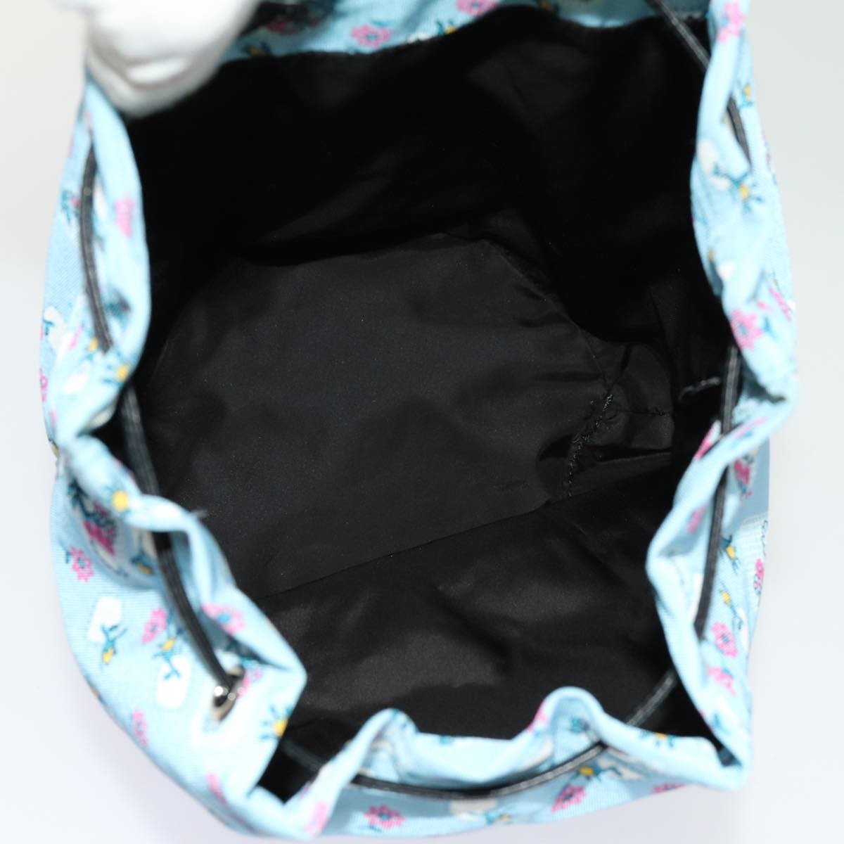 Miu Miu Drawstring Pouch Nylon, BLUE, NYLON, Clutche & pouche