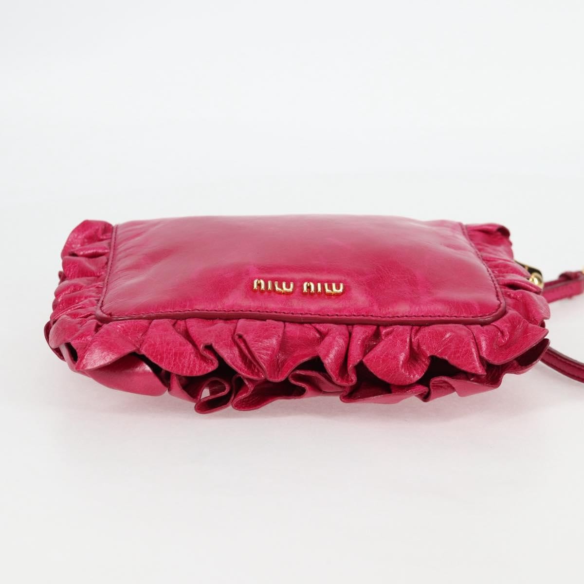 Miu Miu Shoulder Bag Leather, PINK, LEATHER, Shoulder bag