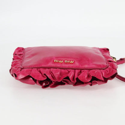 Miu Miu Shoulder Bag Leather, PINK, LEATHER, Shoulder bag