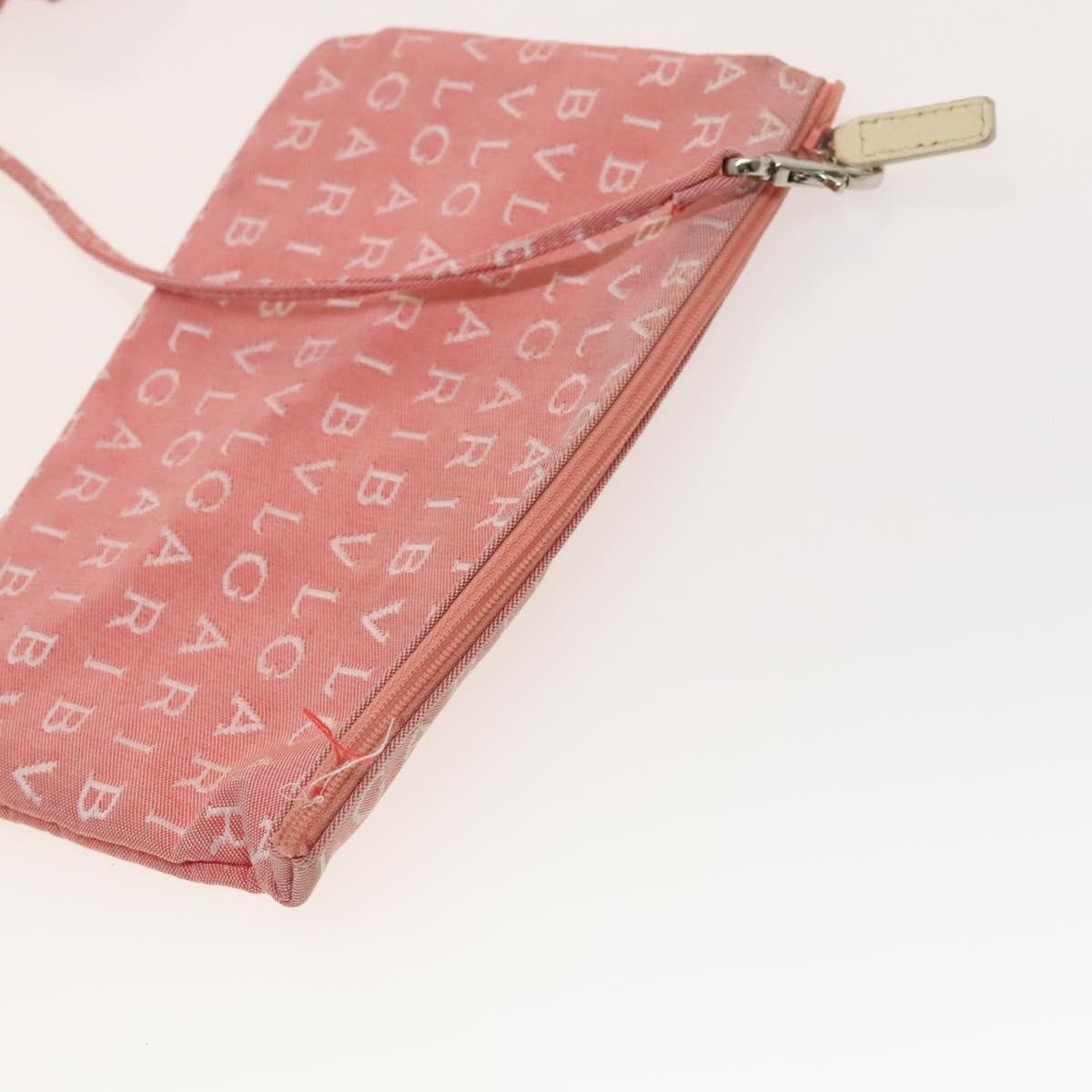 Bvlgari B.Zero1 Logomania Bag Canvas with Leather, PINK, CANVAS, Tote bag