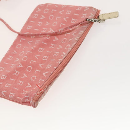 Bvlgari B.Zero1 Logomania Bag Canvas with Leather, PINK, CANVAS, Tote bag