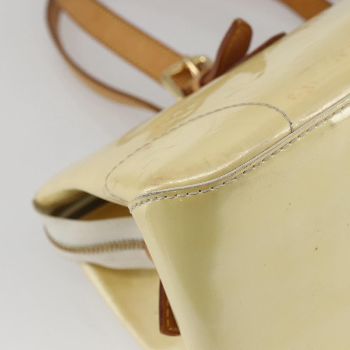 Louis Vuitton Rosewood Avenue Handbag Monogram Vernis, BEIGE, PATENT_LEATHER, Handbag