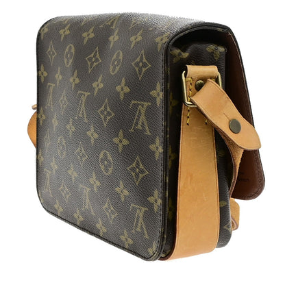 Louis Vuitton Cartouchiere Handbag Monogram Canvas, BROWN, CANVAS, Shoulder bag