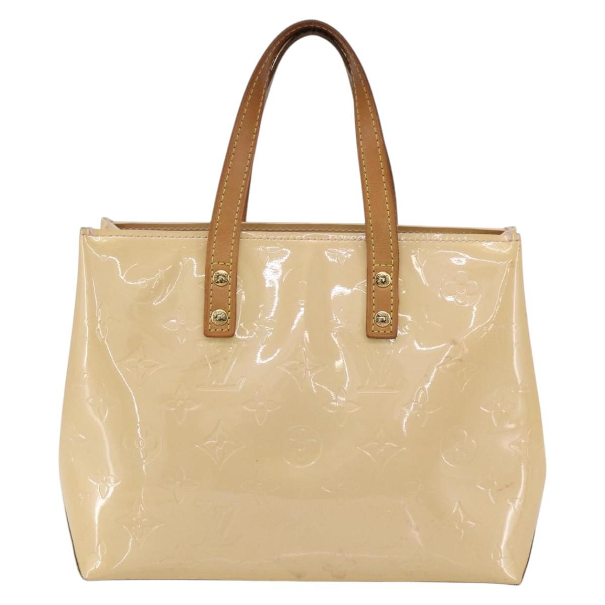 Louis Vuitton Reade Handbag Monogram Vernis, BEIGE, PATENT_LEATHER, Handbag