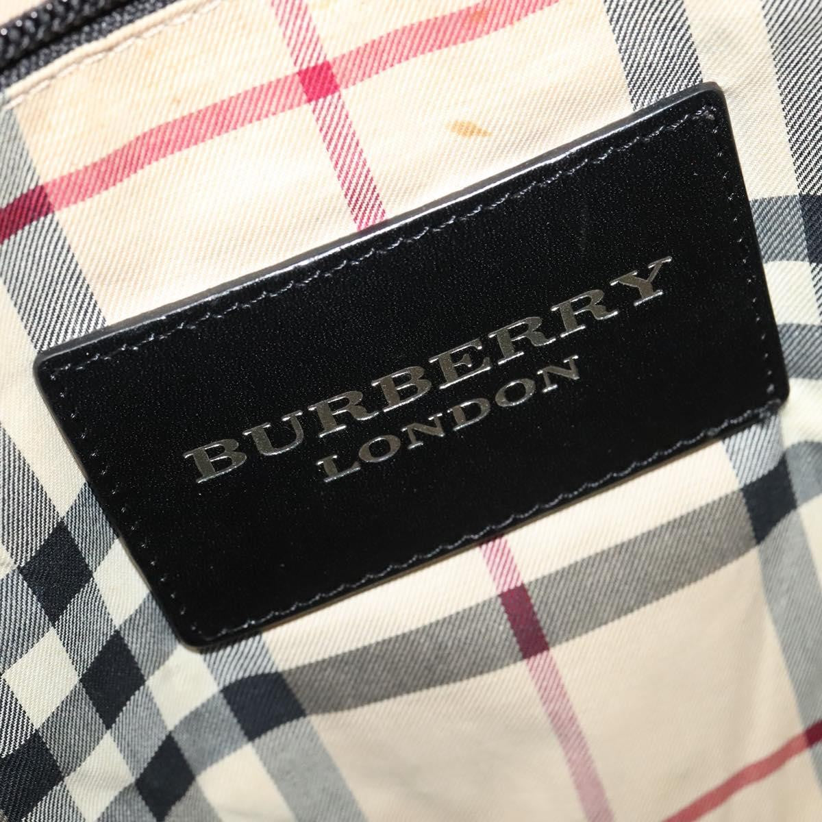 Burberry Tote Leather, BLUE, LEATHER, Tote bag