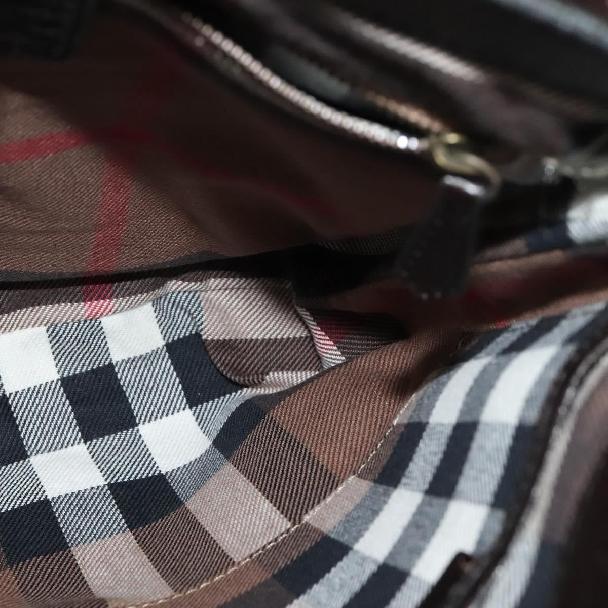 Burberry Vintage Shoulder Bag Leather, BROWN, LEATHER, Shoulder bag