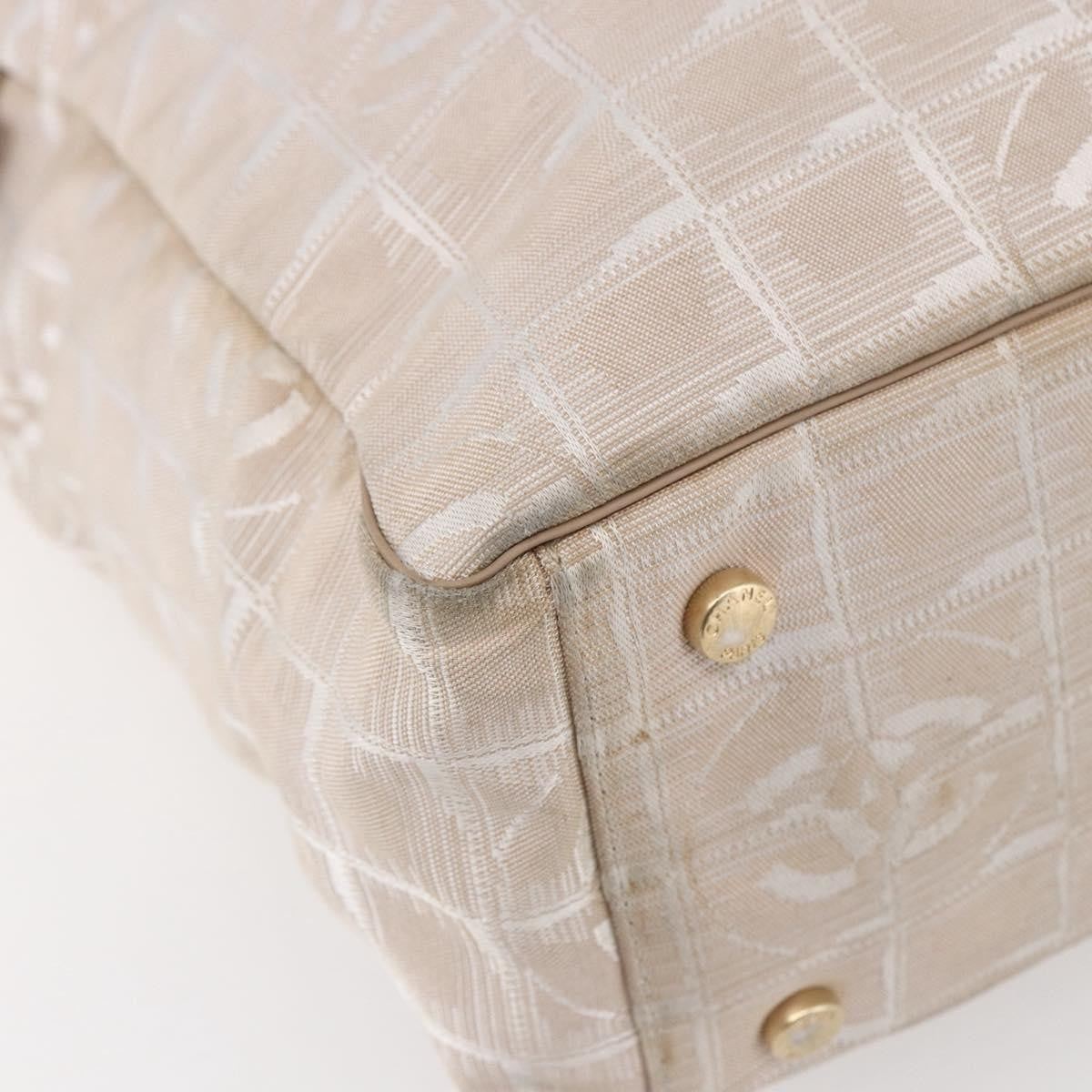 Chanel Travel Line Tote Nylon, BEIGE, NYLON, Tote bag
