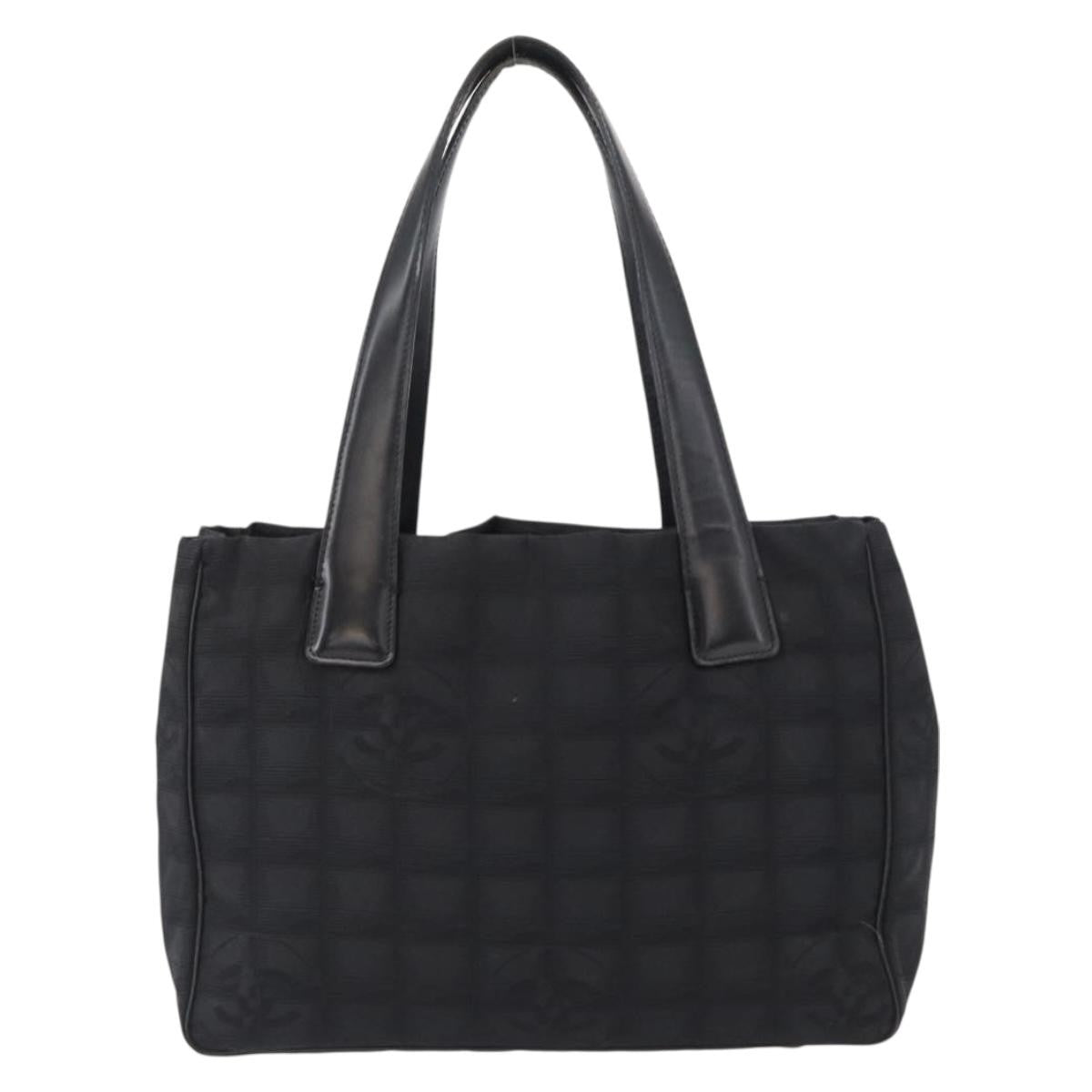 Chanel Travel Line Tote Nylon, BLACK, NYLON, Tote bag