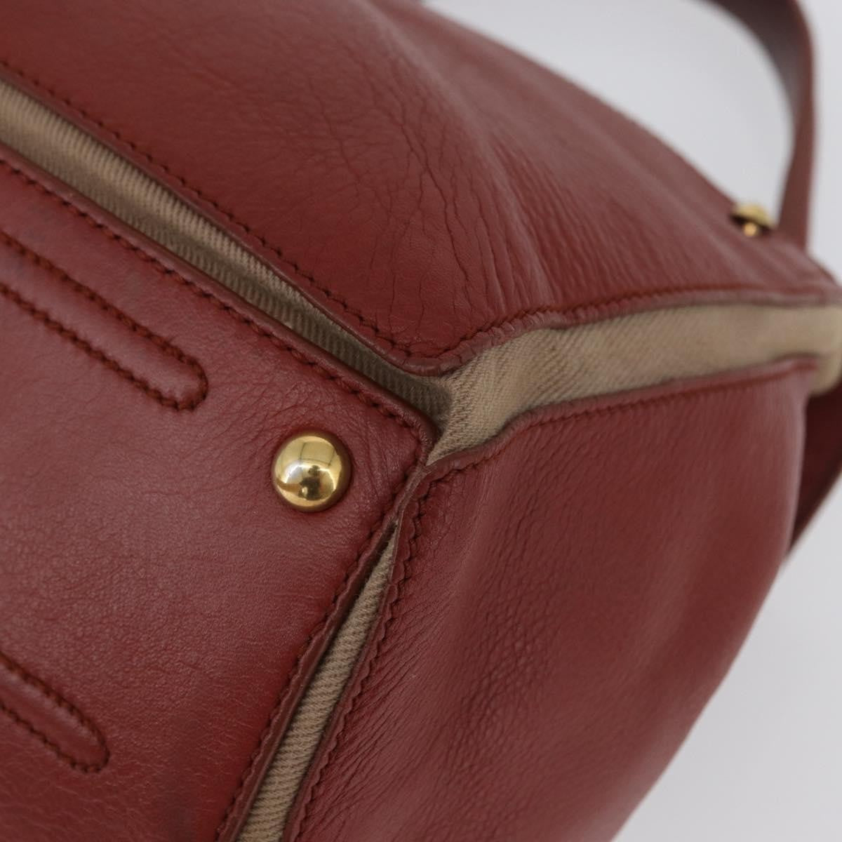 Saint Laurent Muse Two Bag Leather, Red, Leather, Handbag