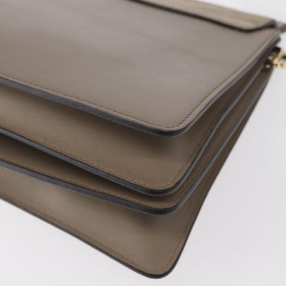 Chloe Faye Shoulder Bag Leather and Suede, BEIGE, SUEDE, Shoulder bag