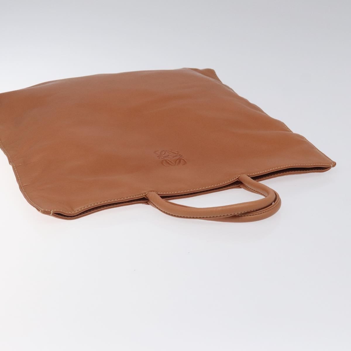 Loewe Anagram handbag Leather, BROWN, LEATHER, Handbag