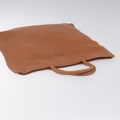 Loewe Anagram handbag Leather, BROWN, LEATHER, Handbag