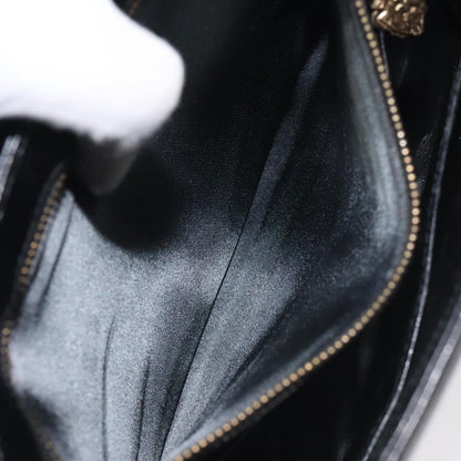 Gucci Vintage Flap Shoulder Bag Leather, BLACK, LEATHER, Shoulder bag