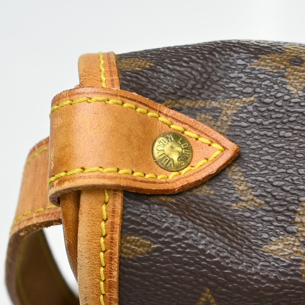 Louis Vuitton Saumur Handbag Monogram Canvas, Brown, Canvas, Shoulder Bag