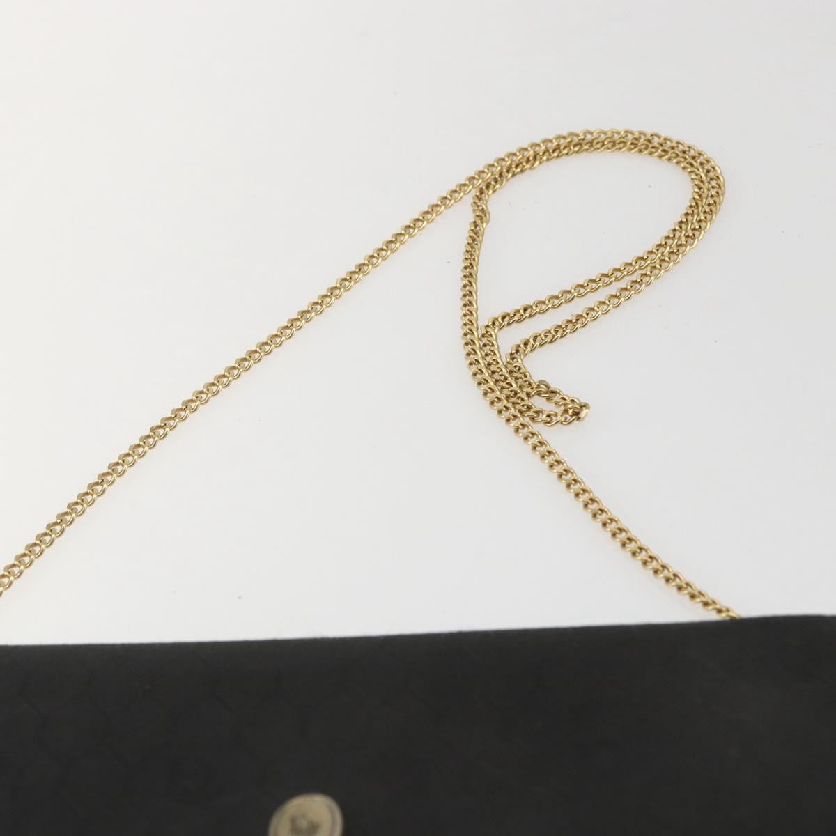 Christian Dior Vintage Honeycomb chain Canvas, BLACK, CANVAS, Clutche & pouche