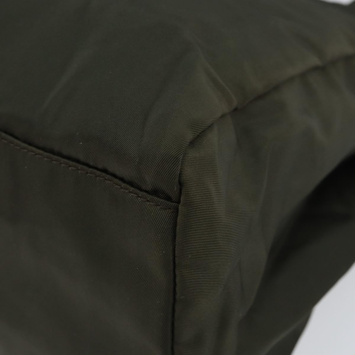 Prada Vintage Zip Tote Tessuto, KHAKI, NYLON, Tote bag