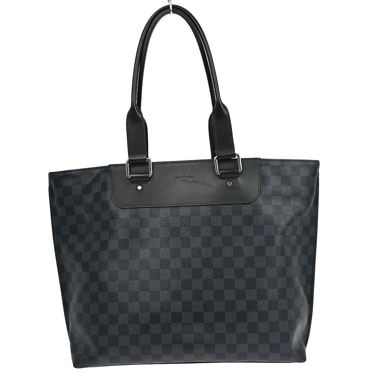 Louis Vuitton Cabas Voyage Damier Cobalt, Black, Canvas, Tote Bag