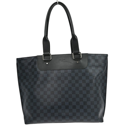 Louis Vuitton Cabas Voyage Damier Cobalt, Black, Canvas, Tote Bag