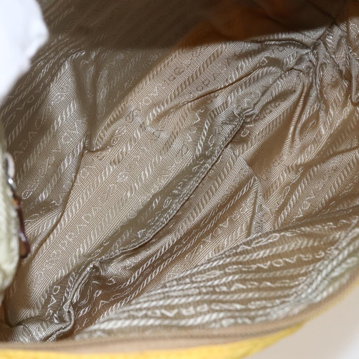 Prada Vintage Shoulder Bag Tessuto, YELLOW, NYLON, Shoulder bag