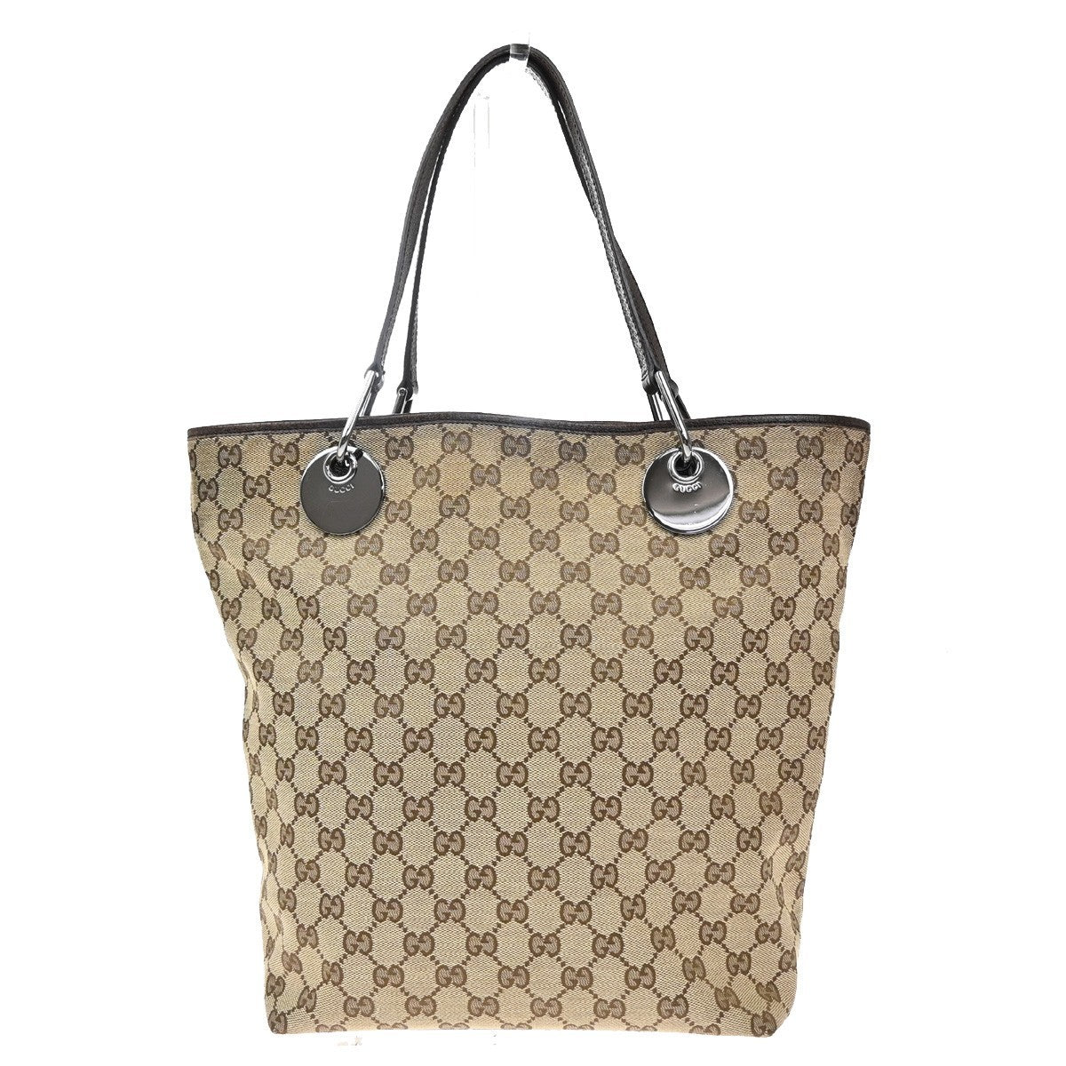 Gucci Eclipse Tote GG Canvas, BROWN, CANVAS, Shoulder bag