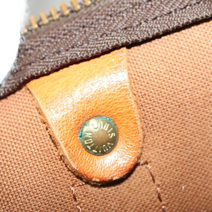 Louis Vuitton Keepall Bag Monogram Canvas, BROWN, CANVAS, Travel bag