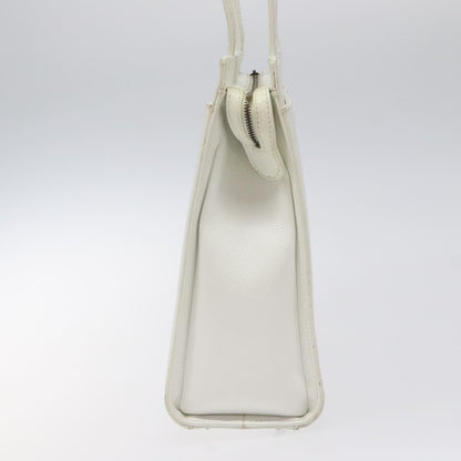 Chanel Vintage CC Lock Tote Caviar, WHITE, LEATHER, Shoulder bag