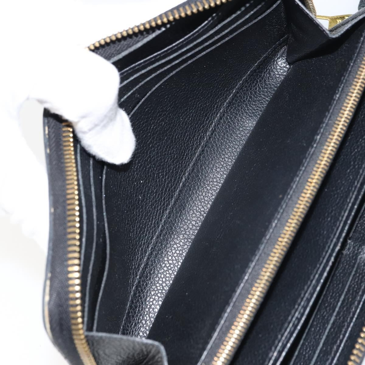 Louis Vuitton Zippy Wallet NM Leather Empreinte, BLACK, LEATHER, Wallets
