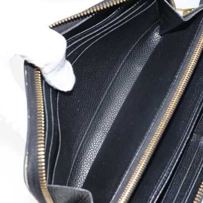 Louis Vuitton Zippy Wallet NM Leather Empreinte, BLACK, LEATHER, Wallets