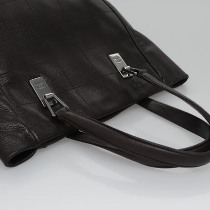 Chanel Chocolate Bar Coco Mark handbag Caviar skin, BROWN, LEATHER, Handbag