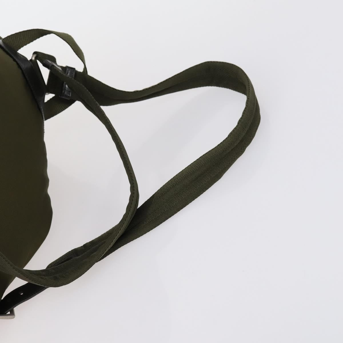 Prada Double Front Pocket Backpack Tessuto, KHAKI, NYLON, Backpack