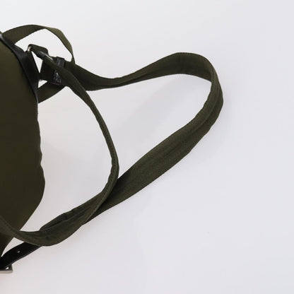 Prada Double Front Pocket Backpack Tessuto, KHAKI, NYLON, Backpack