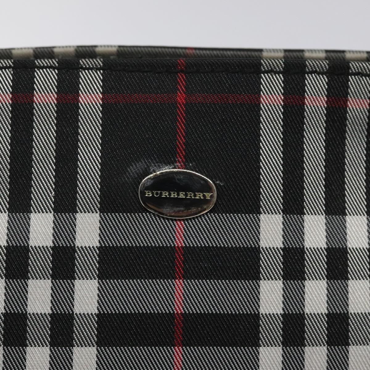 Burberry Nova Check Tote Nylon, BLACK, NYLON, Handbag