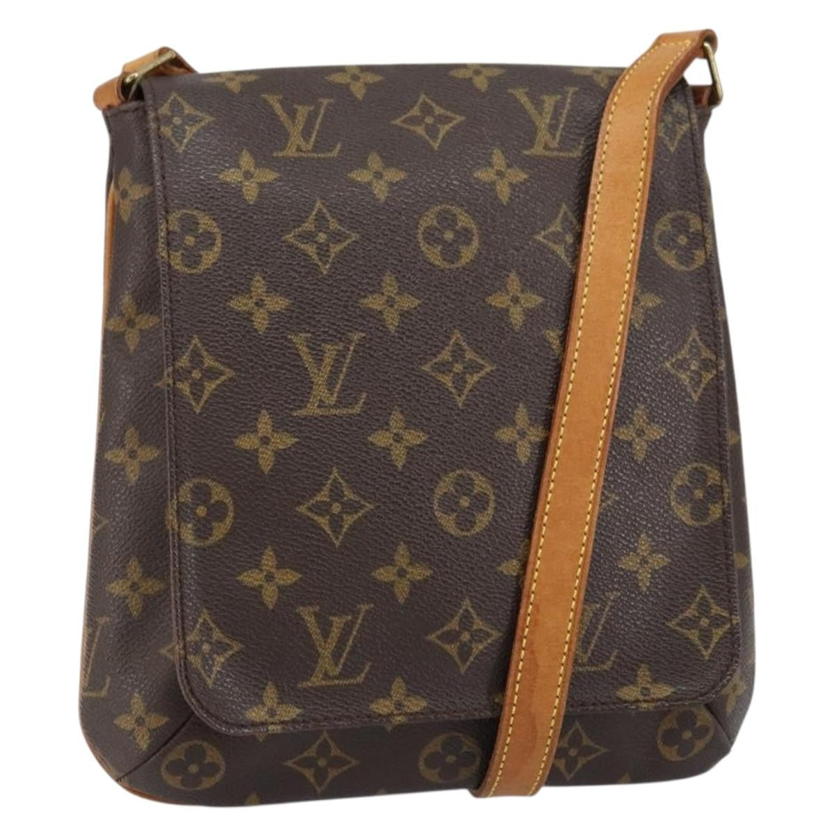 Louis Vuitton Musette Salsa Handbag Monogram Canvas, BROWN, CANVAS, Shoulder bag