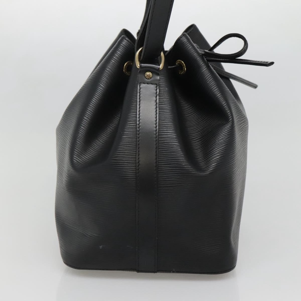 Louis Vuitton Petit Noe Handbag Epi Leather, BLACK, LEATHER, Handbag