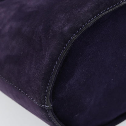 Salvatore Ferragamo Vala Handbag Suede, PURPLE, SUEDE, Handbag
