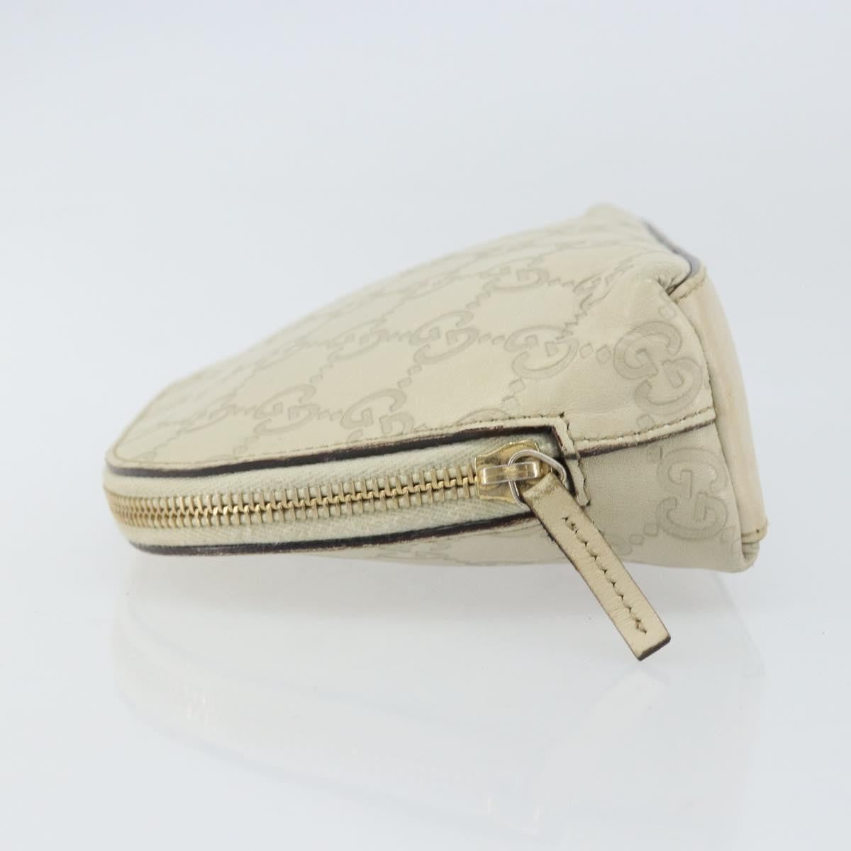 Gucci Cosmetic Pouch Guccissima Leather, BEIGE, CANVAS, Clutche & pouche