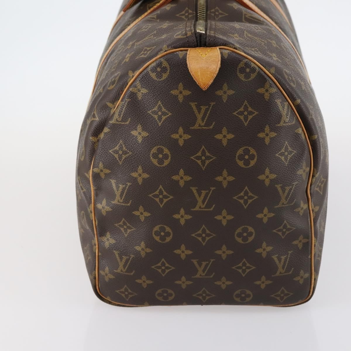 Louis Vuitton Keepall Bag Monogram Canvas, BROWN, CANVAS, Travel bag
